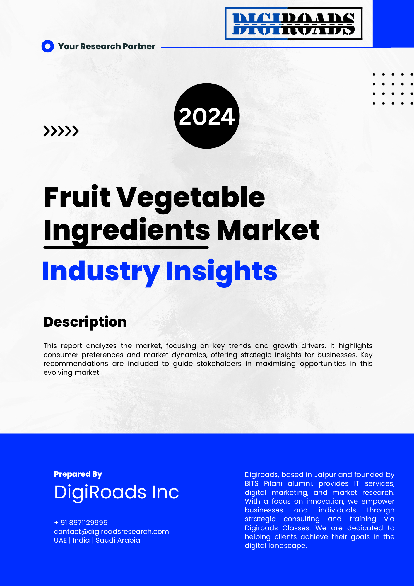 Fruit Vegetable Ingredients Market